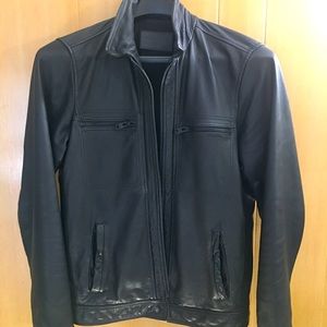 AllSaints Lark Leather Jacket (Small)